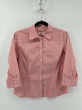 Stretchy Talbots Button Up Blouse